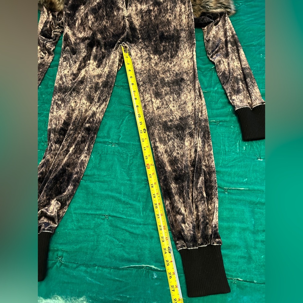 Spirithoods Grazer Wolf Faux Fur Animal Onesie Jumpsuit Festival Medium Small - Picture 8 of 14